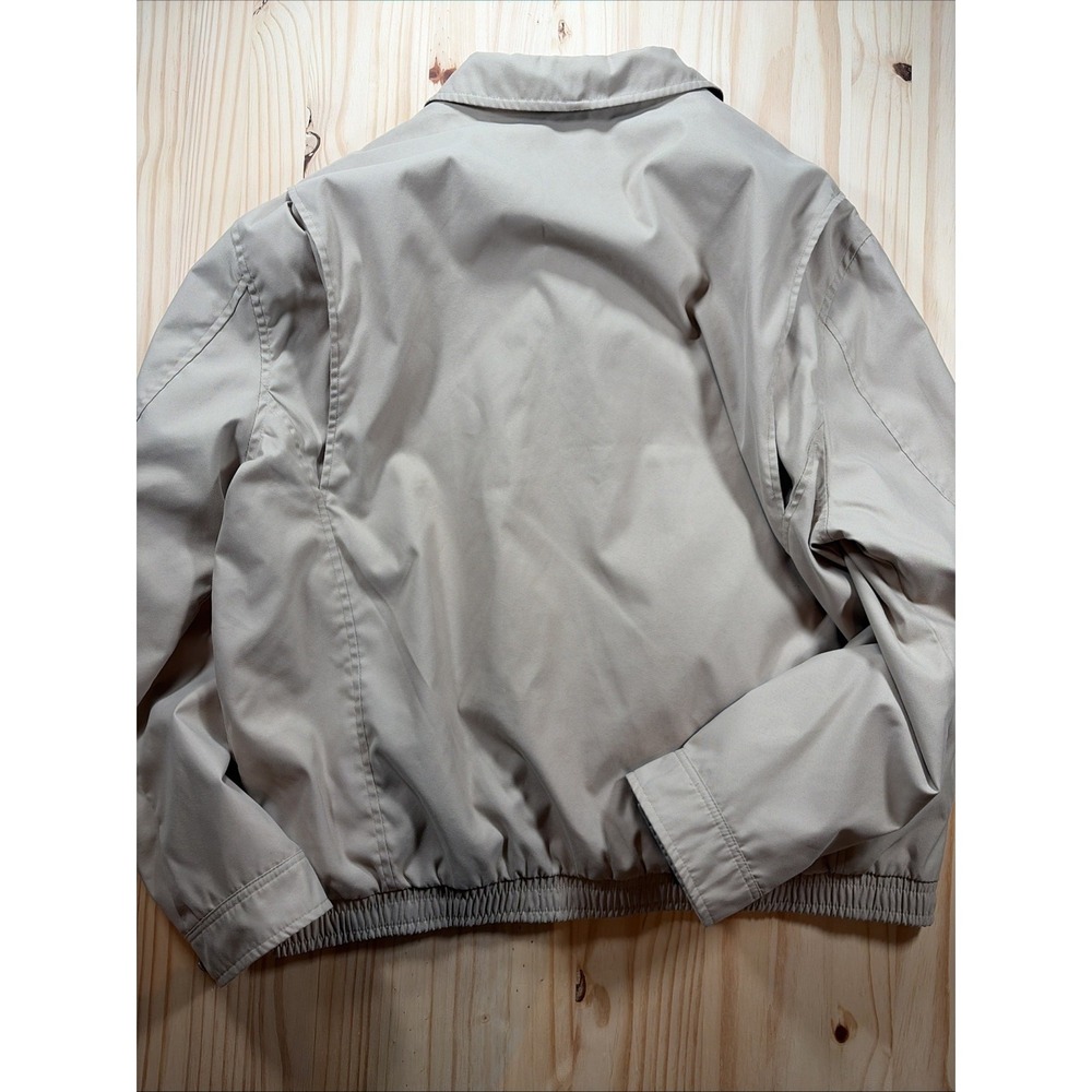 Polo Ralph Lauren Mens Bi-Swing Windbreaker Jacket tan khaki Harrington Sz XL - Picture 7 of 8